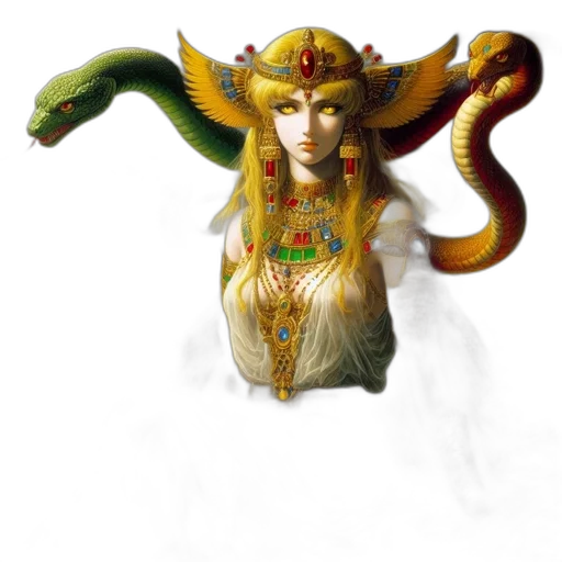 dragon, staff, jewelry, mask transparent PNG cut-out