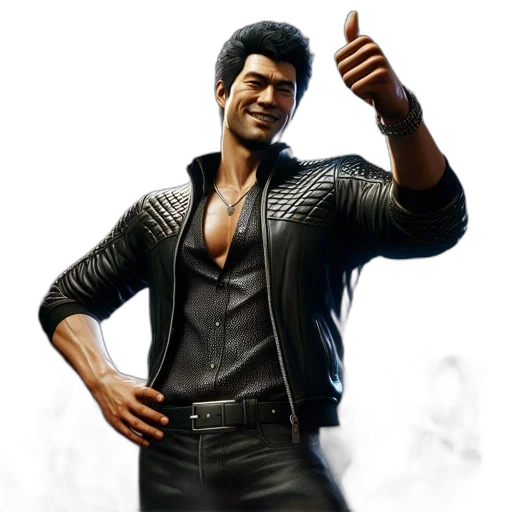 jacket, 3d render, individual, stands transparent PNG cut-out