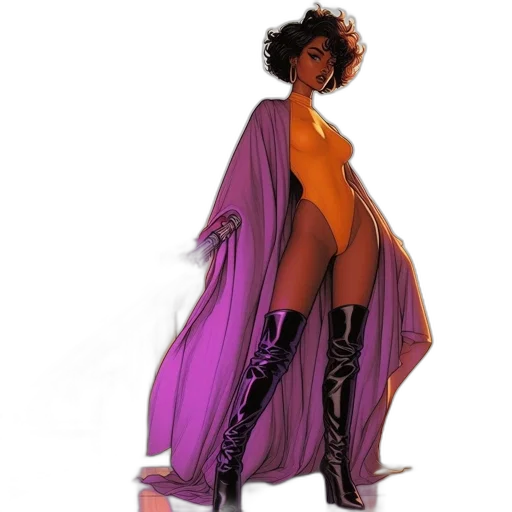 dress, concept art, comic book art, fantasy art transparent PNG cut-out
