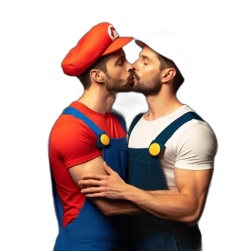 hat, concept art, two, individuals transparent PNG cut-out