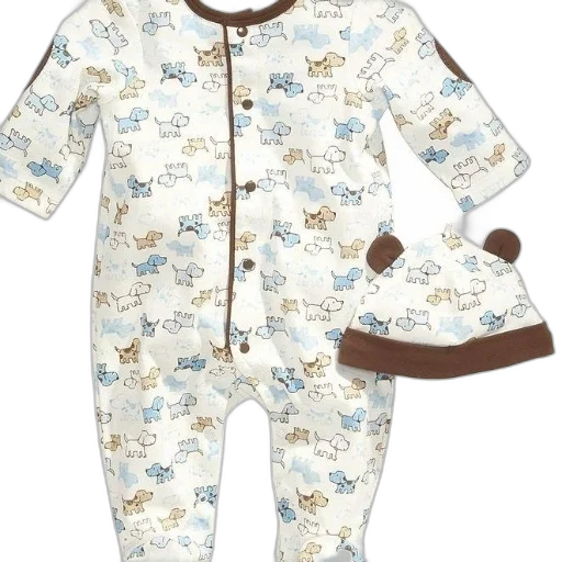 baby, onesie, dog, pattern transparent PNG cut-out