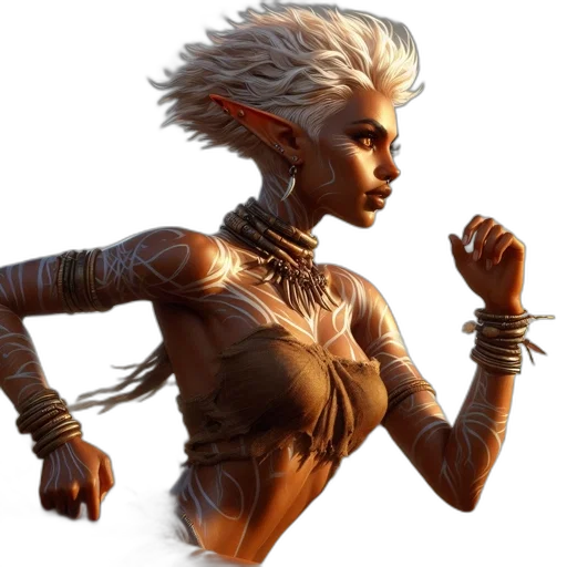 creature, staff, concept art, fantasy art transparent PNG cut-out