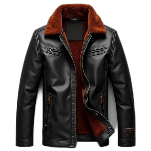 jacket, 3d render, photorealistic, dark transparent PNG cut-out