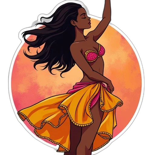dress, cartoon, fantasy art, watercolor transparent PNG cut-out