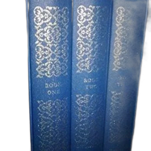 blue, three, books, ornate transparent PNG cut-out