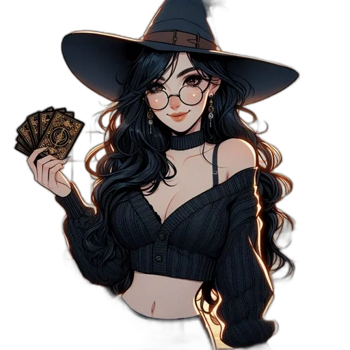 hat, staff, fantasy art, pixel art transparent PNG cut-out