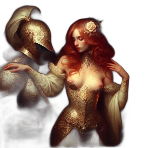 jewelry, dress, fantasy art, concept art transparent PNG cut-out