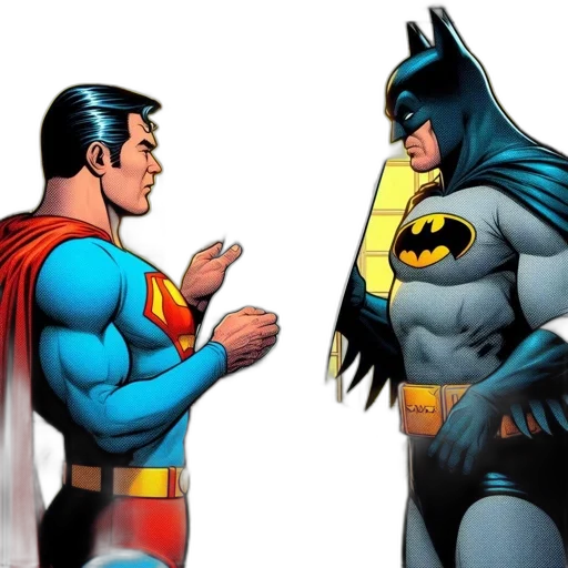 comic book art, concept art, superman, hands transparent PNG cut-out