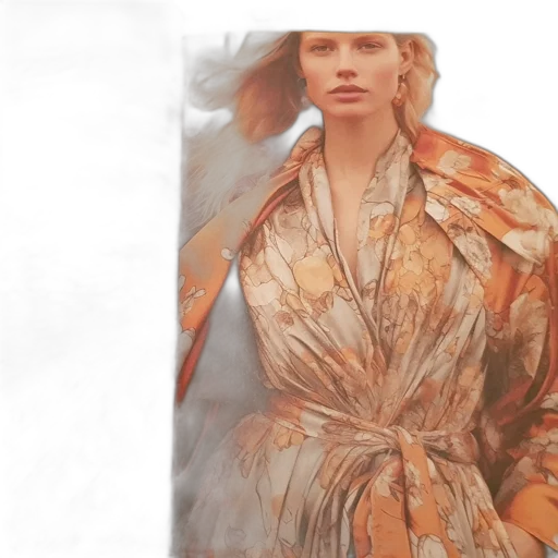 dress, jacket, photorealistic, earth tones transparent PNG cut-out