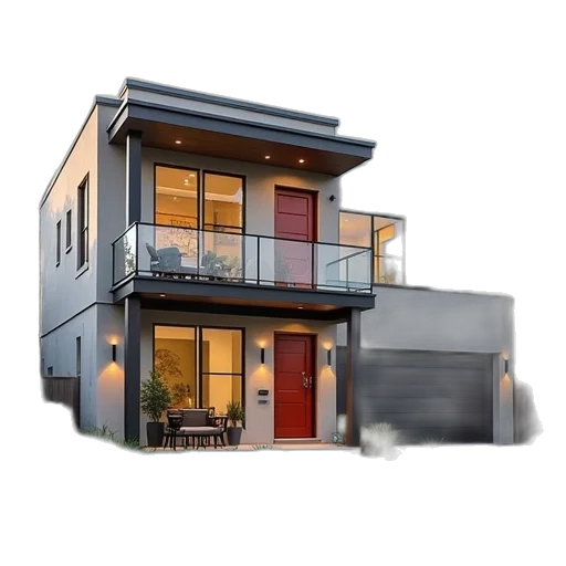 building, furniture, 3d render, photorealistic transparent PNG cut-out