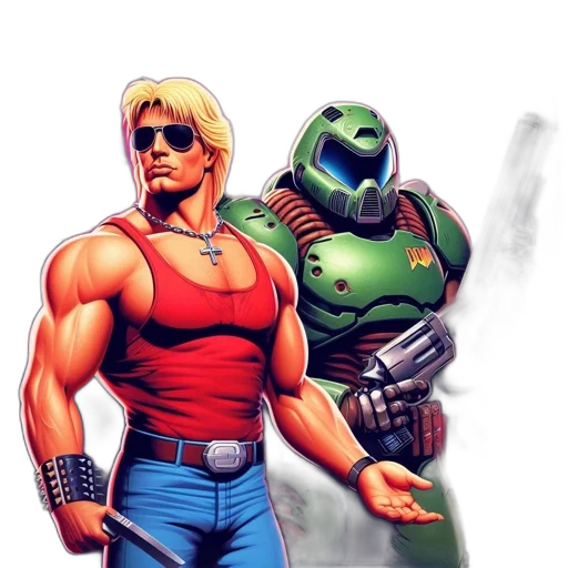 robot, comic book art, concept art, pixel art transparent PNG cut-out
