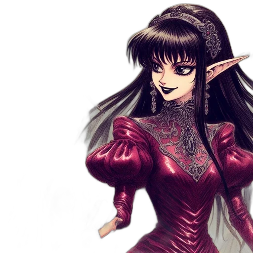 fantasy art, anime, concept art, pixel art transparent PNG cut-out