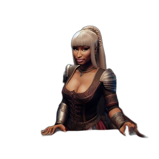 dress, staff, weapon, face transparent PNG cut-out