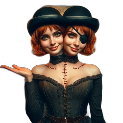 hat, face, mask, concept art transparent PNG cut-out