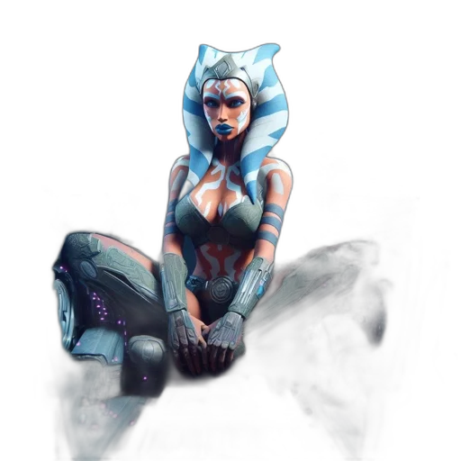 mask, robot, concept art, fantasy art transparent PNG cut-out