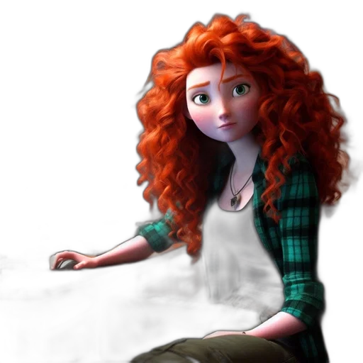 dress, hair, face, creature transparent PNG cut-out