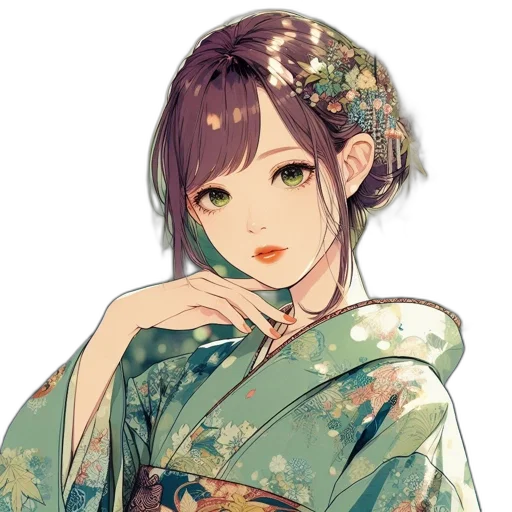 dress, flower, staff, face transparent PNG cut-out