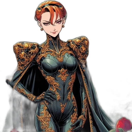 dress, concept art, comic book art, fantasy art transparent PNG cut-out