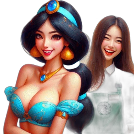 fantasy art, photorealistic, oil painting, concept art transparent PNG cut-out