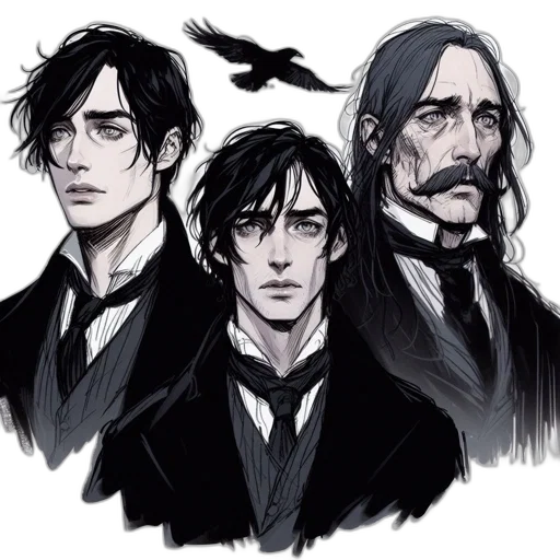 face, staff, concept art, fantasy art transparent PNG cut-out
