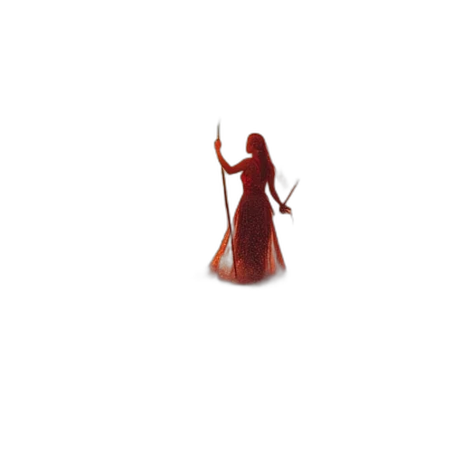 dress, staff, sword, umbrella transparent PNG cut-out