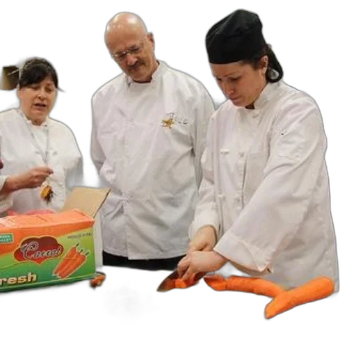 staff, chef, white, coat transparent PNG cut-out