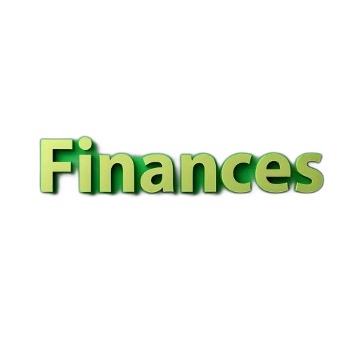 3d render, words, finances, photography transparent PNG cut-out