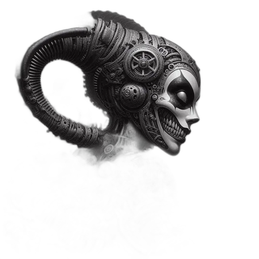 mask, creature, face, dragon transparent PNG cut-out
