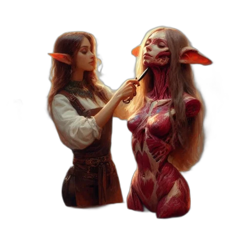 staff, mask, fantasy art, concept art transparent PNG cut-out