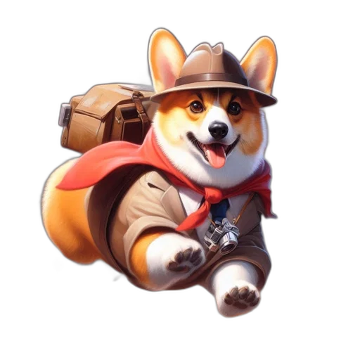 animal, staff, hat, weapon transparent PNG cut-out