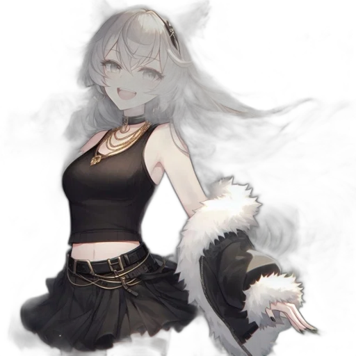 creature, dress, staff, dragon transparent PNG cut-out