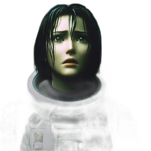robot, face, concept art, photorealistic transparent PNG cut-out