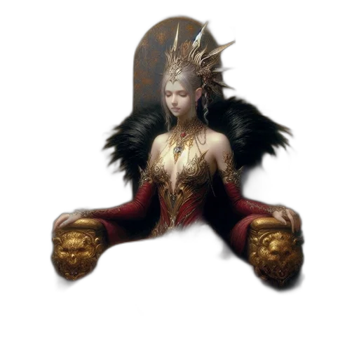 crown, dragon, staff, jewelry transparent PNG cut-out
