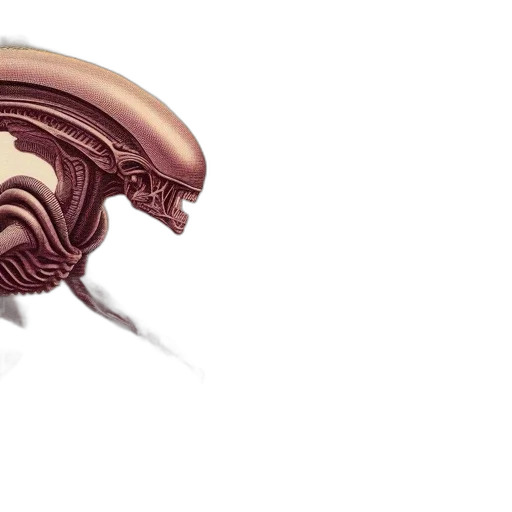 creature, robot, mask, hair transparent PNG cut-out