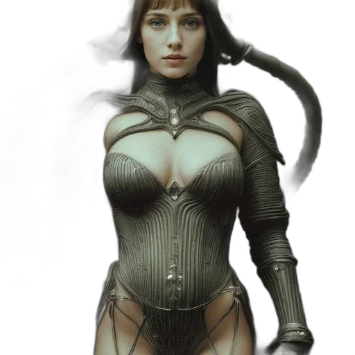 robot, dress, fantasy art, concept art transparent PNG cut-out