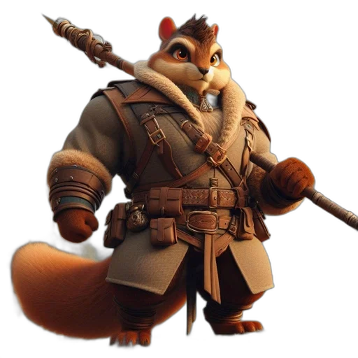 staff, animal, weapon, jacket transparent PNG cut-out