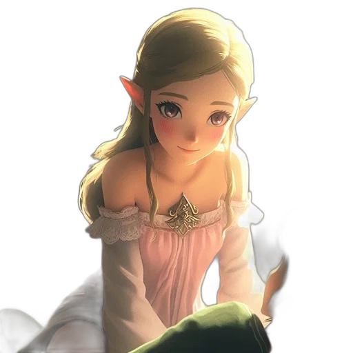 dress, face, crown, staff transparent PNG cut-out