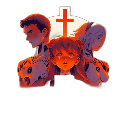 concept art, pixel art, anime, watercolor transparent PNG cut-out