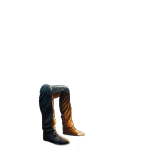 shoes, robot, staff, hair transparent PNG cut-out