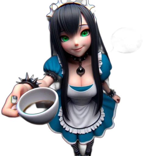 food, robot, staff, dress transparent PNG cut-out