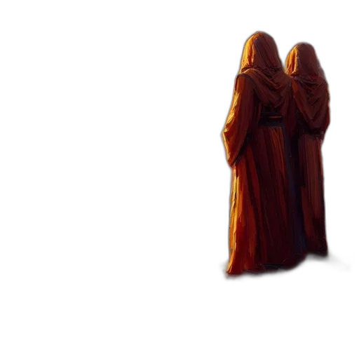 dress, jacket, staff, weapon transparent PNG cut-out