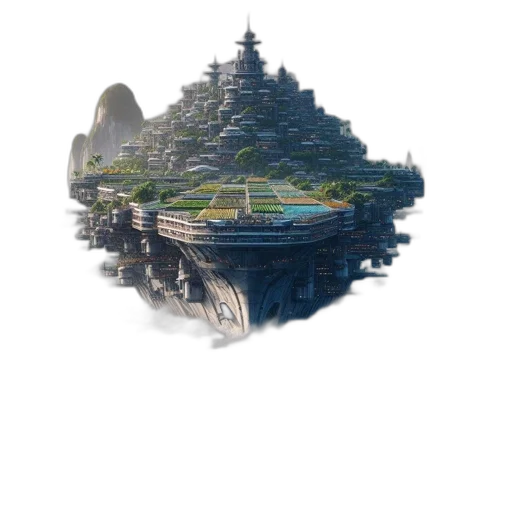 crown, robot, building, sword transparent PNG cut-out