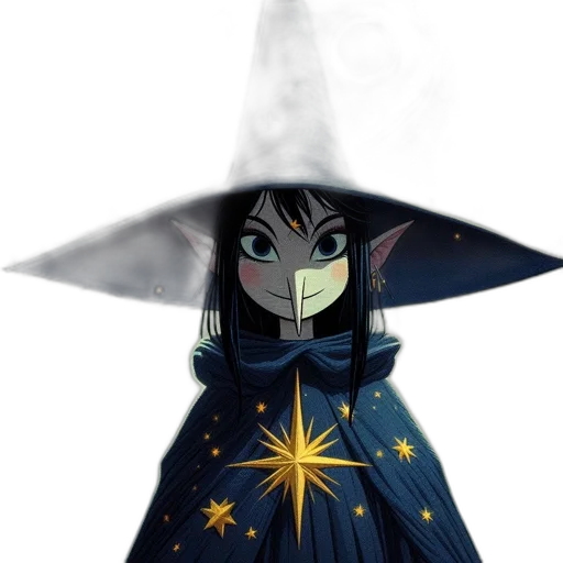 staff, dress, hat, mask transparent PNG cut-out