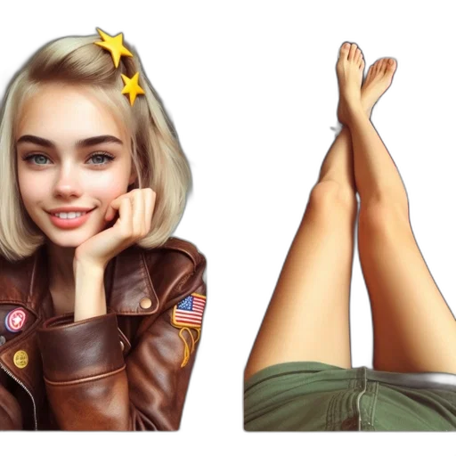 shoes, jacket, dress, face transparent PNG cut-out