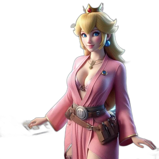 dress, staff, crown, weapon transparent PNG cut-out