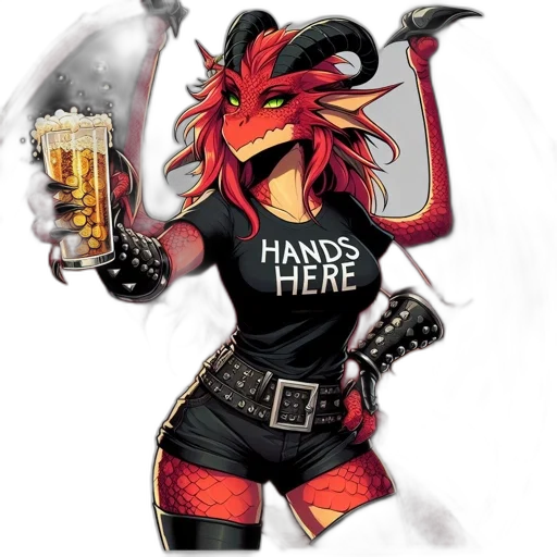 dragon, fantasy art, concept art, pixel art transparent PNG cut-out