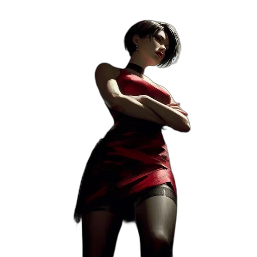 dress, staff, concept art, 3d render transparent PNG cut-out