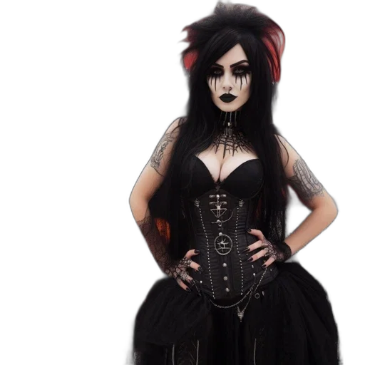 dress, fantasy art, concept art, dark transparent PNG cut-out