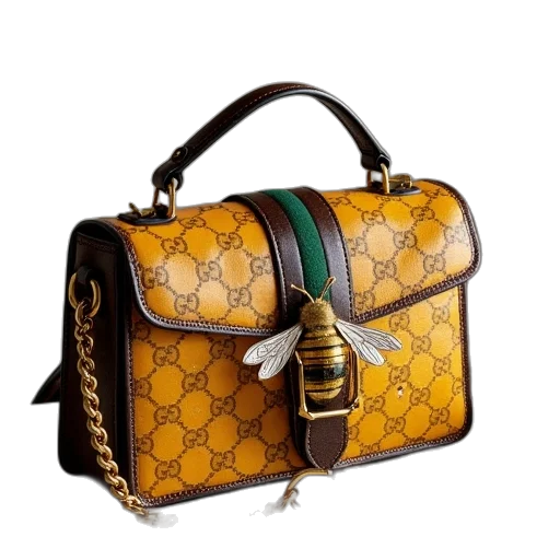 golden, gucci, queen, bee transparent PNG cut-out