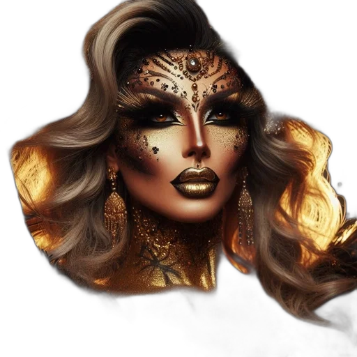 crown, mask, hair, jewelry transparent PNG cut-out